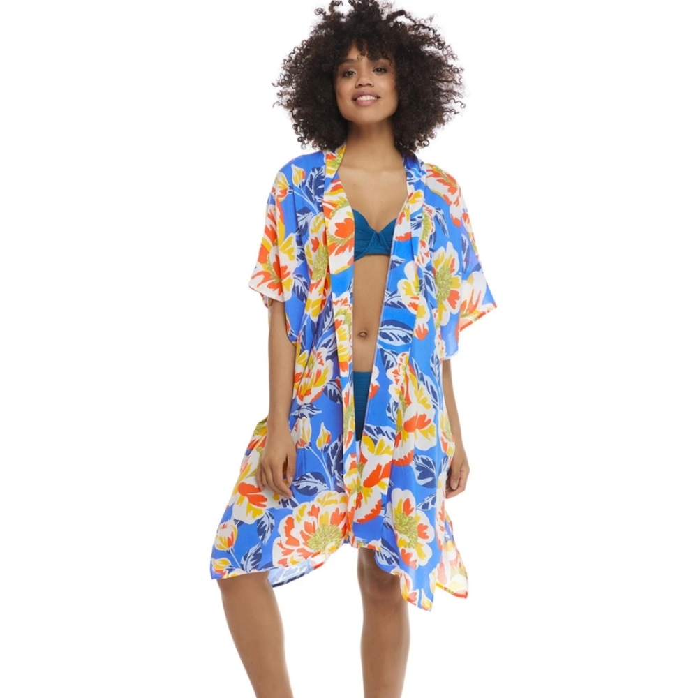 Skye Nelly Kimono Print Cover Up